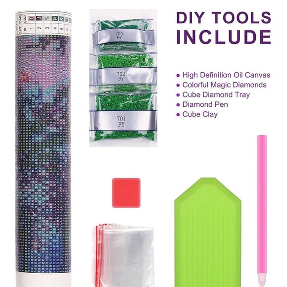 5D Diamond Dragonfly Gem Art Paint with Round Diamond Full Drill - Picture 3 of 4